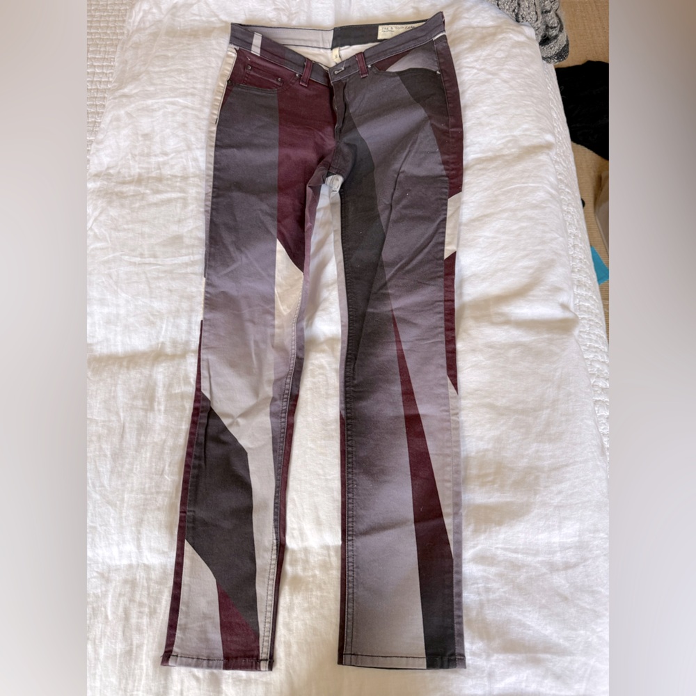 Rare Rag & Bone x Intermix Goetz print pants SZ 28